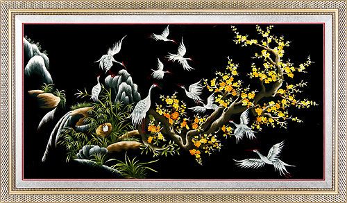 Tranh thêu vi tính: Thị trường ngách mở ra nhiều cơ hội cho các xưởng thêu